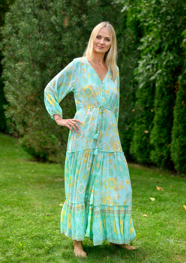 Camella Lotus Green Dress