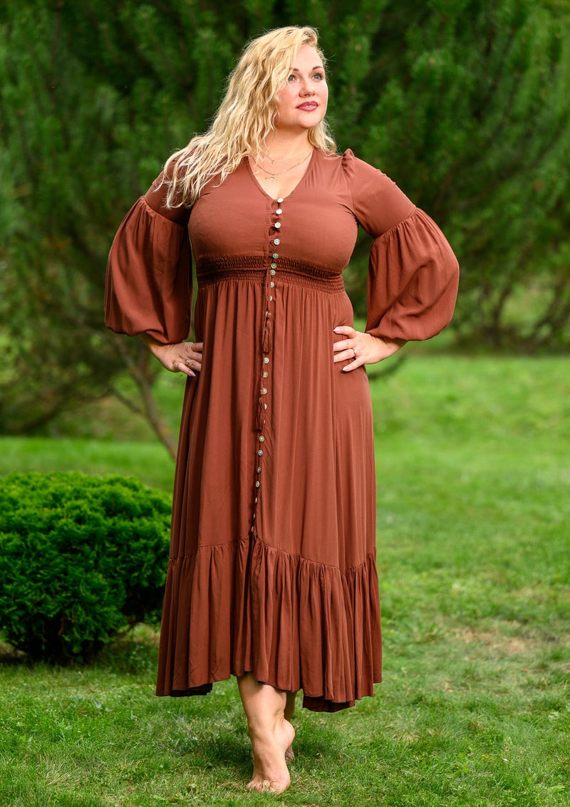 Simona Brown Dress