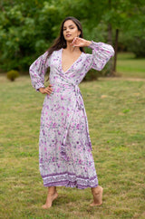 Queen Wrap Ruster Grey Dress