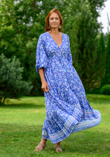 Francesca Blue Floral Dress