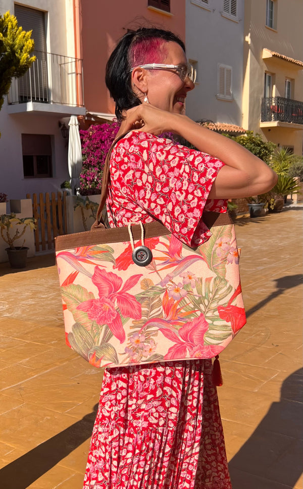 Floral Handbag Pink