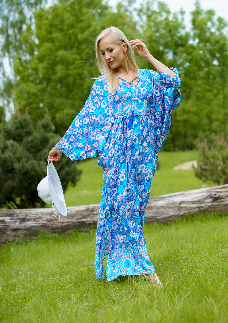 Kristina Kaftan Blue Dress