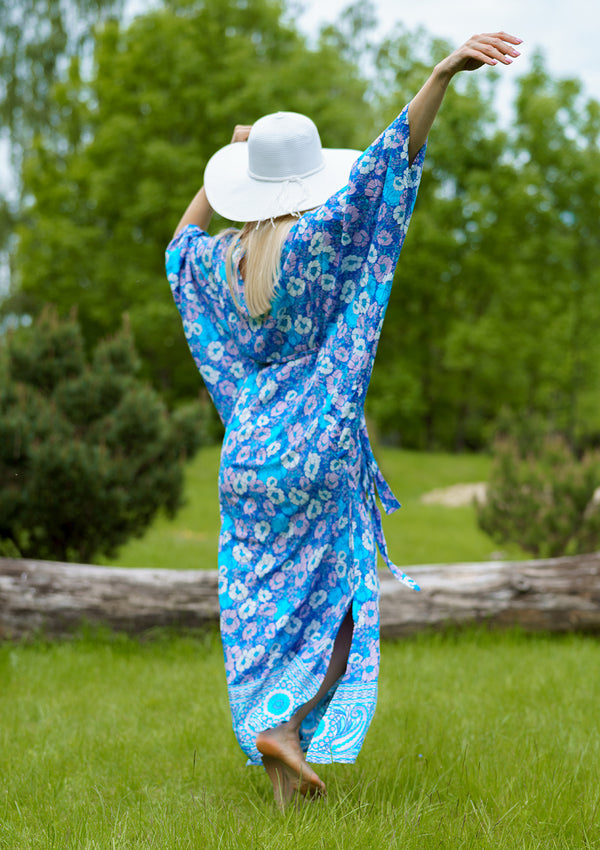 Kristina Kaftan Blue Dress