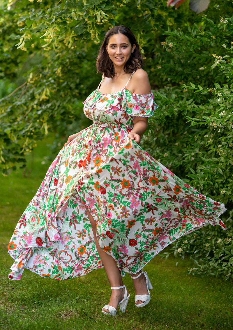 Margarita Garden Plus Dress | Bali Handmade Colorful Dresses My Flower Dress Margarita Garden Plus Dress | Bali Handmade Colorful Dresses My Flower Dress