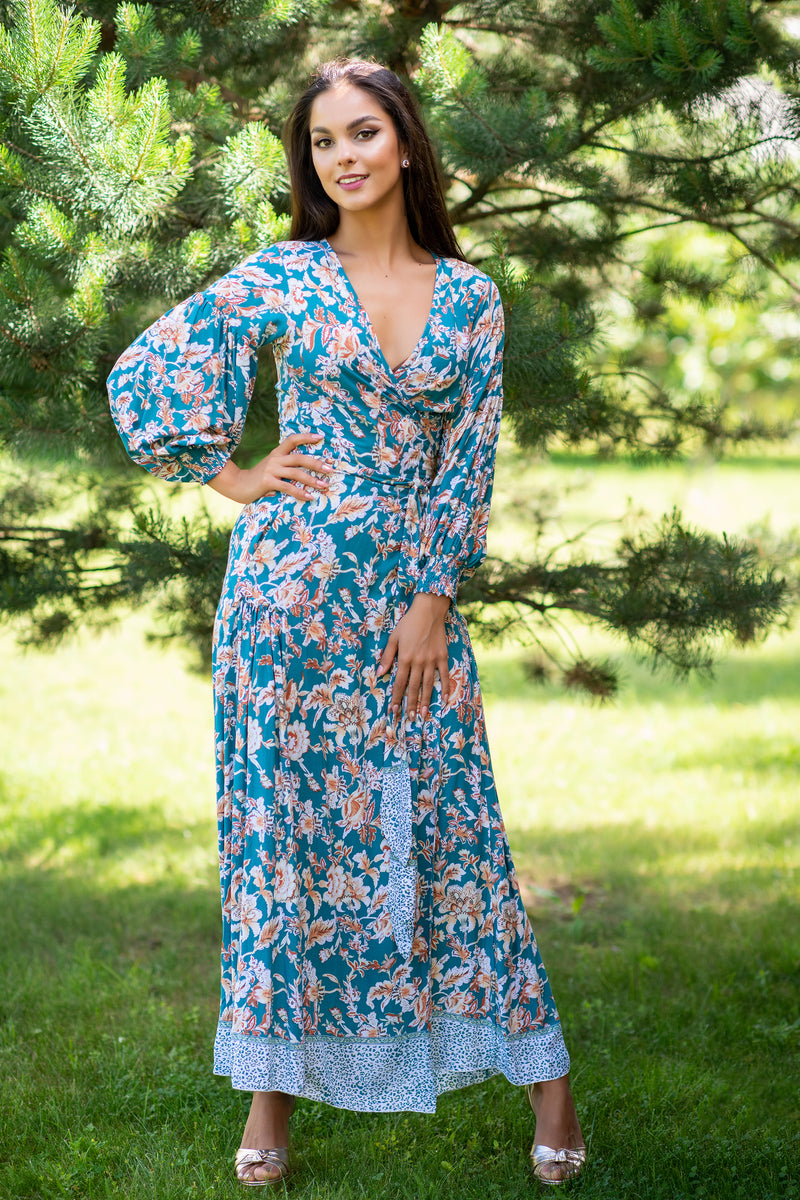 japanese maxi dress Alie Street Sophia Maxi Dress (Japanese Garden)