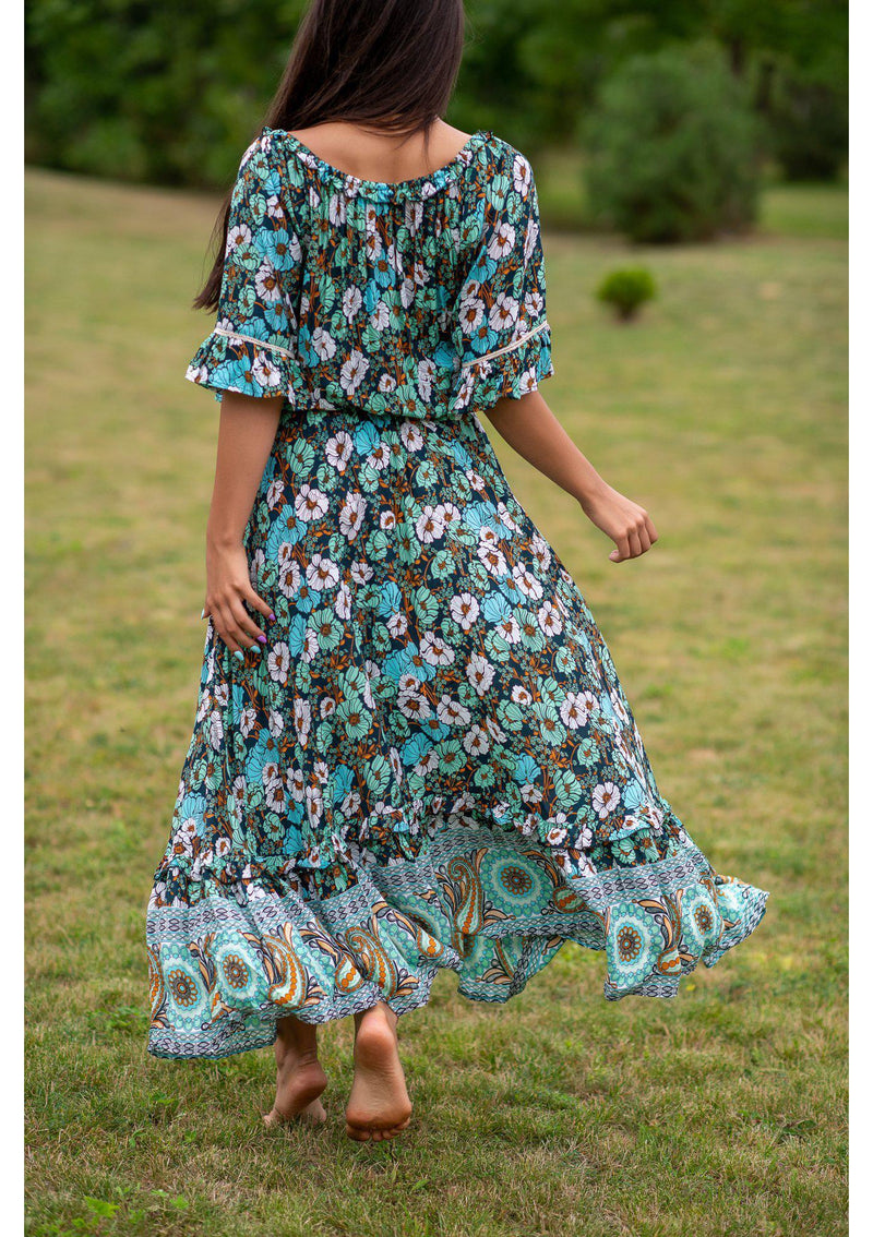 Dream Rose Green Dress