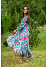 Francesca Sky Roses - My Flower Dress | Handmade Colorful Dresses from Bali
