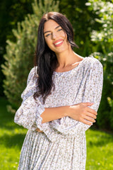 Garden White Plus Dress