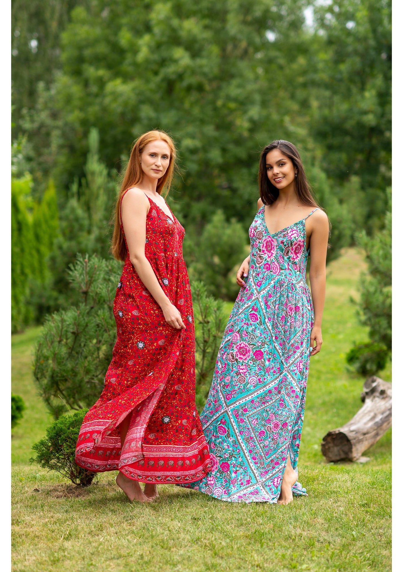 Dahlia Sky Roses Dress | Bali Handmade Colorful Dresses – My