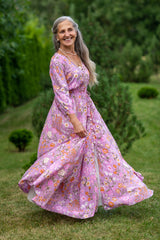 Isabella Mix Pink Flowers Dress