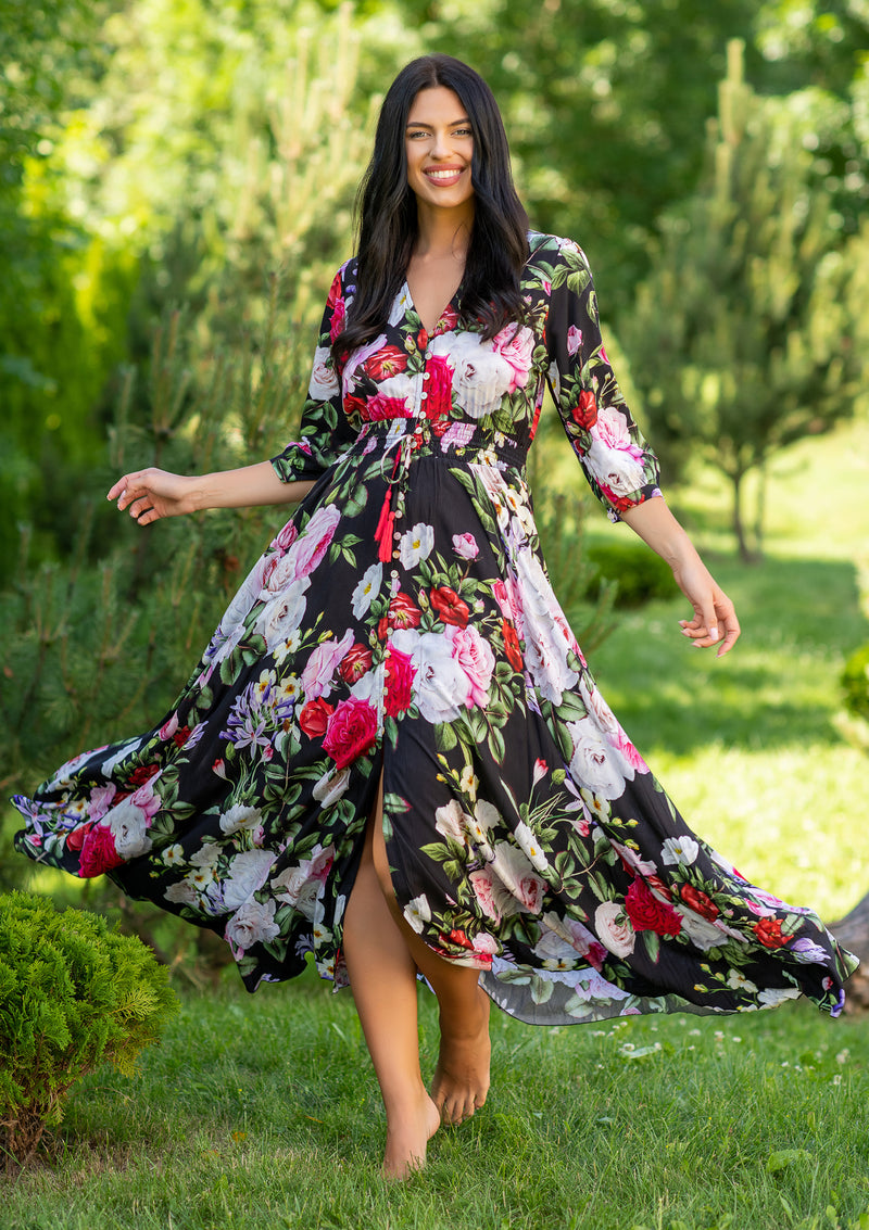 Isabella Black Rosalia Plus Dress