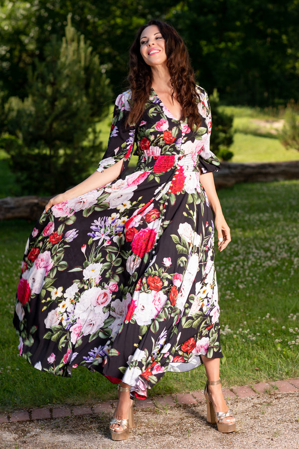 Isabella Black Rosalia Dress