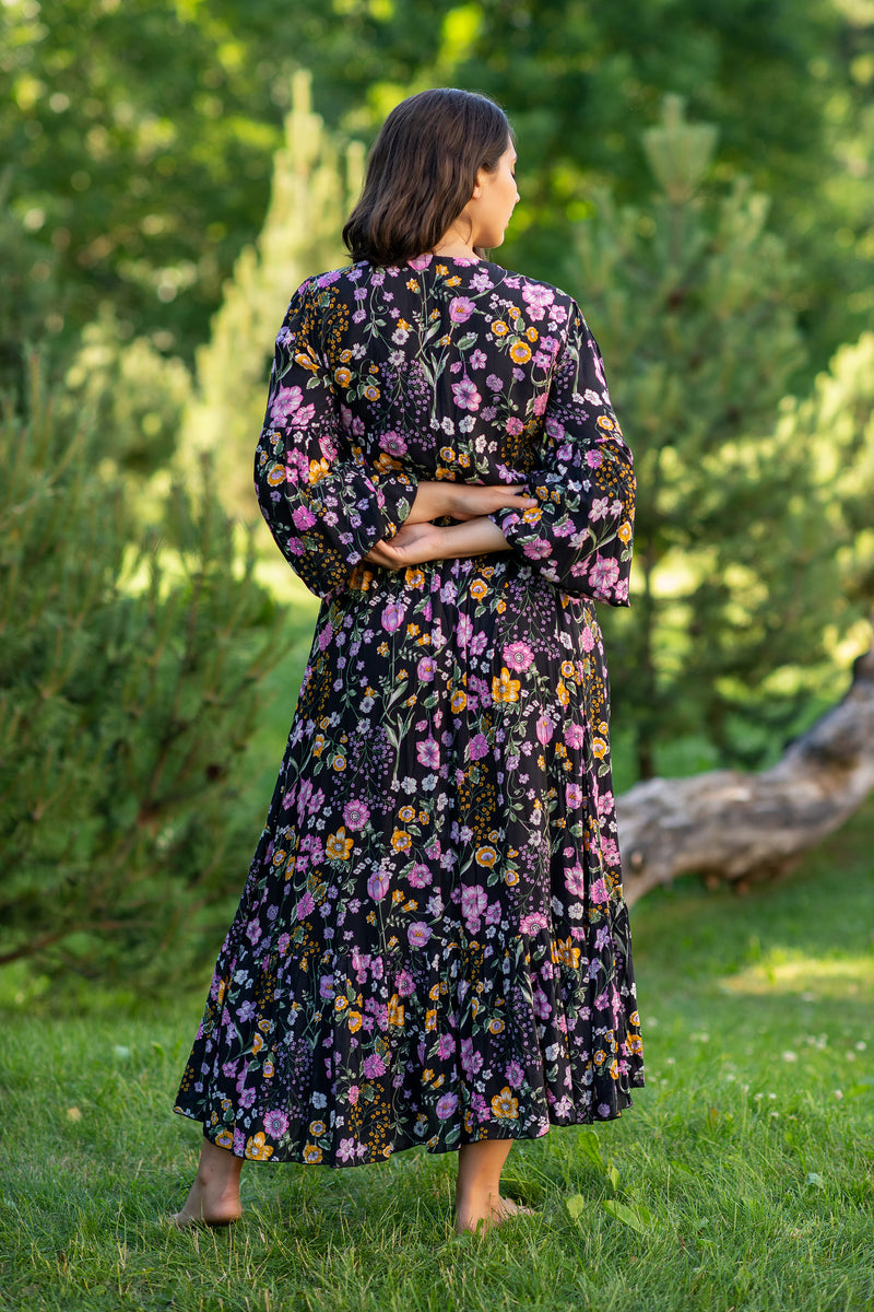 Simona Summer Garden Plus Dress