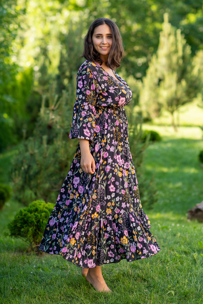 Simona Summer Garden Plus Dress