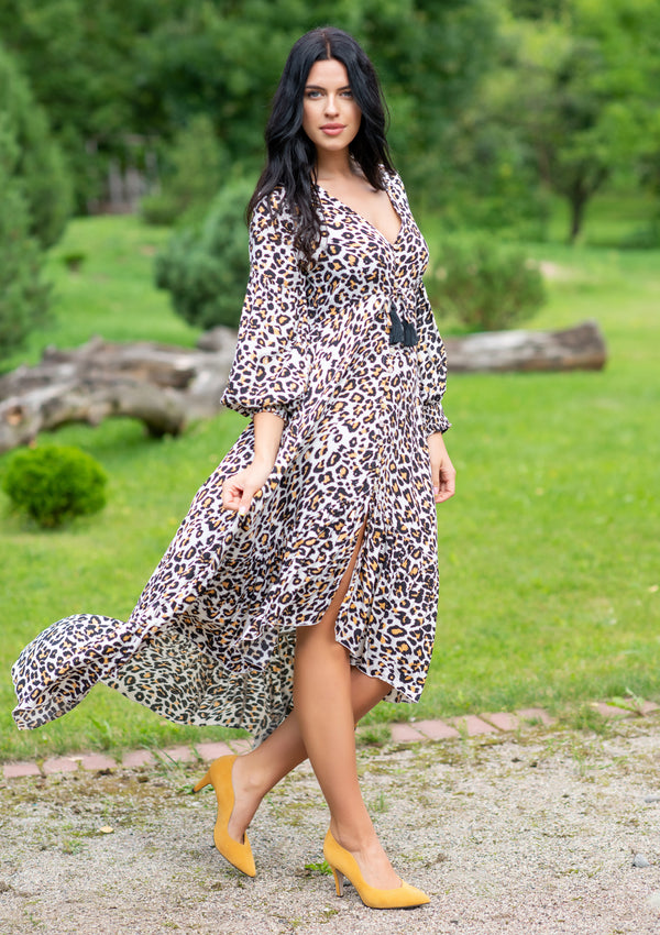 Francesca Leopard Dress