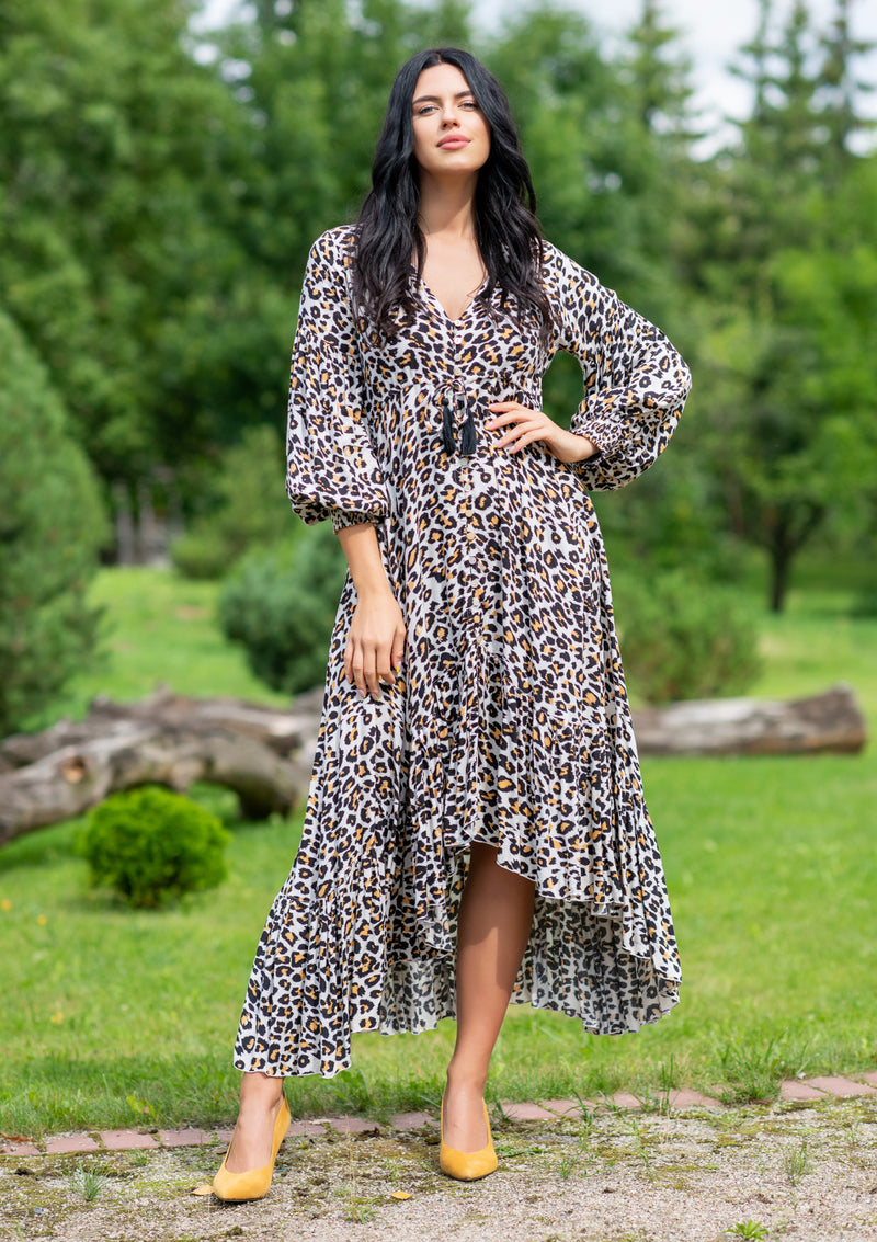 Francesca Leopard Dress
