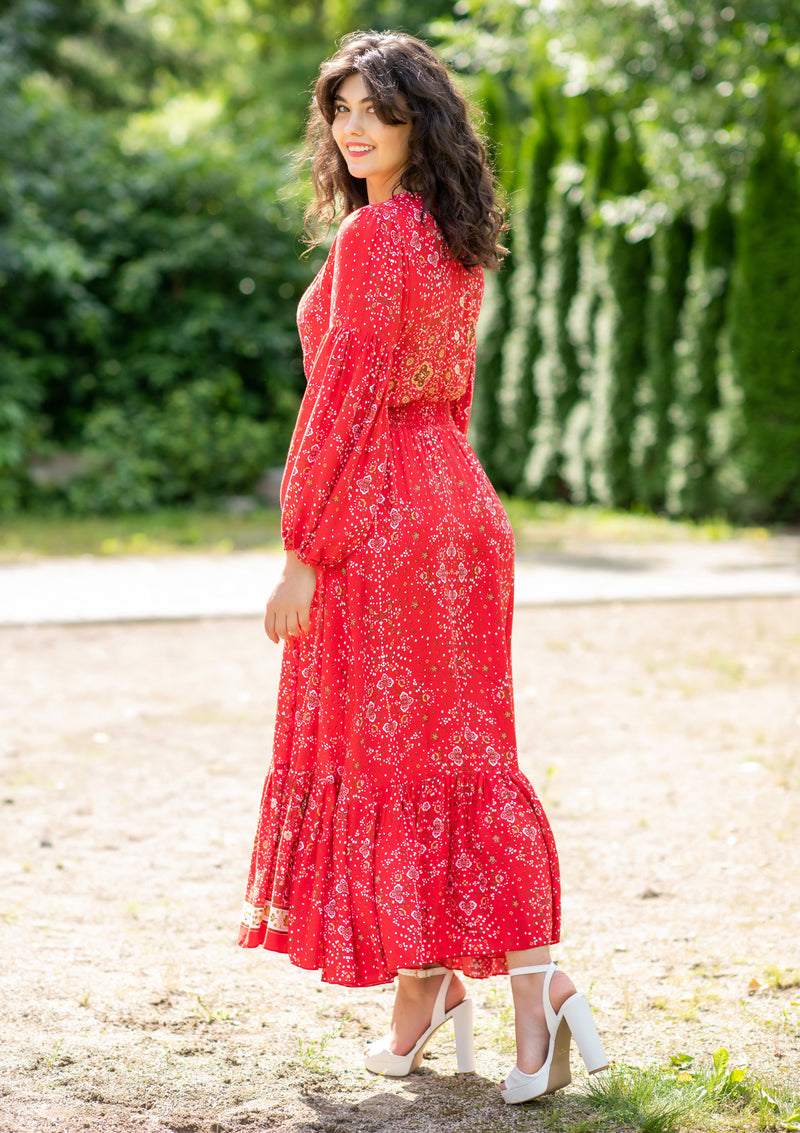 Simona Diamond Red Dress