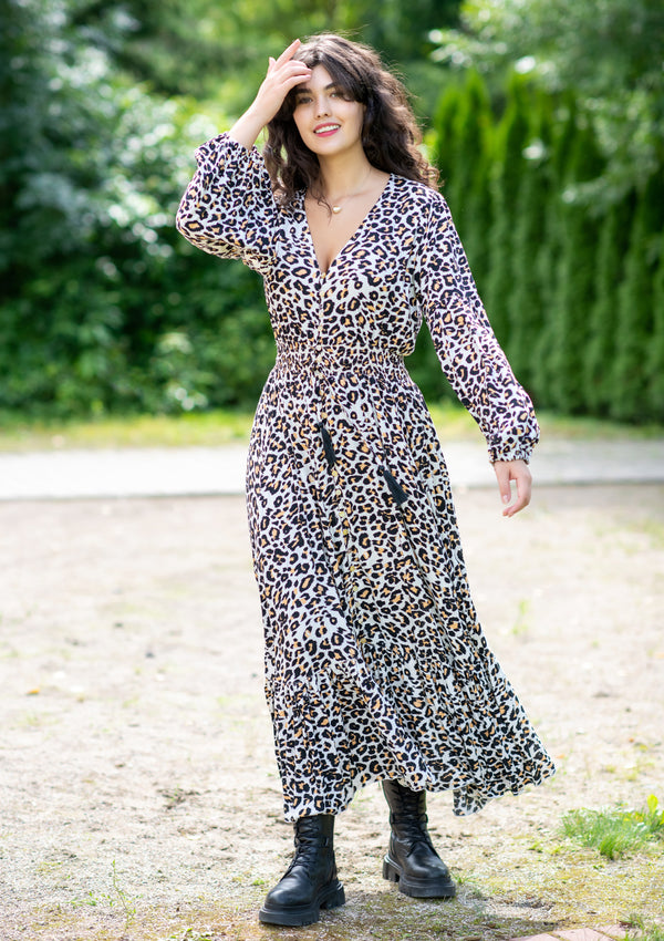 Simona Leopard Dress