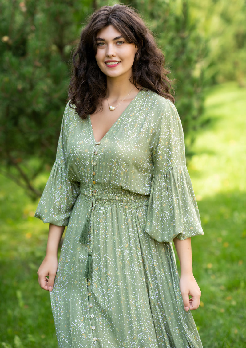 Simona Green Diamond Dress