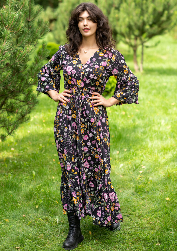 Simona Mix Flowers Fall Dress