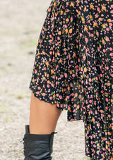 Flaminga Roses Black Skirt