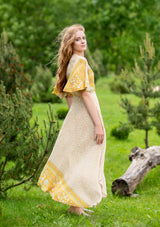 Wrap Agny Yellow Dress