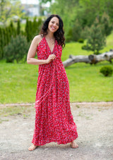 Bianca Red Rose Dress