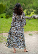 Queen Wrap Leopard Dress