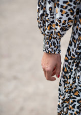Queen Wrap Leopard Dress